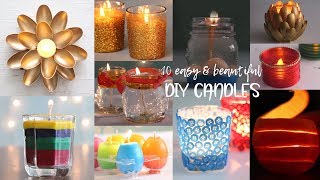 10 Easy and Beautiful DIY Candles  Useful things  Compilation [upl. by Jannelle]