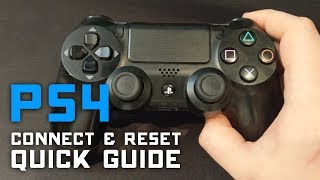 How to Reset amp Connect PS4 Controller to PC amp PS4 🎮 Quick Guide [upl. by Tharp]