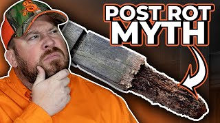 Concrete Post Rot Myth BUSTED  Does Concrete Rot Fence Posts [upl. by Arua]