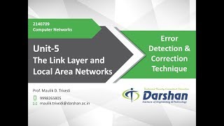 502  Error Detection amp Correction Technique [upl. by Reel574]