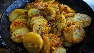 Easy Southern Style Skillet Sauteed Potatoes  Side Dish [upl. by Hedvig]