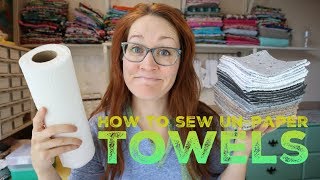 How to sew Unpaper Towels with Billettes Baubles [upl. by Hsemar]