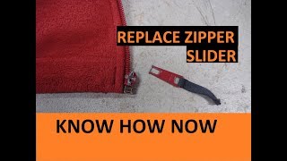 How to Replace a Zipper Slider [upl. by Pernick747]