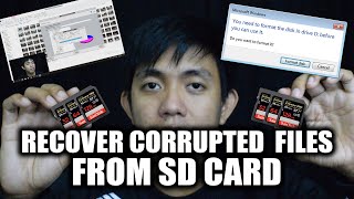 How to recover files from SD card without formatting  WAG E FORMAT [upl. by Anawot]