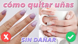 Como QUITAR uñas ACRÍLICAS en casa FÁCIL Y SIN DAÑAR ♥ Jimena Aguilar [upl. by Chud23]