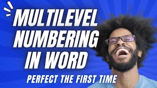 How To Create Multilevel Numbering In Word That Actually Works [upl. by Nomra]