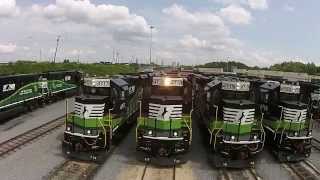 Special Norfolk Southern locomotives help Atlantans breathe easier [upl. by Aryahay]