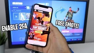 How to ENABLE 2FA FORTNITE EASY METHOD FREE EMOTE [upl. by Ettelrahc]