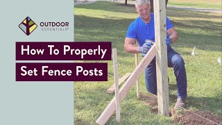 How to Set Fence Posts [upl. by Asabi]