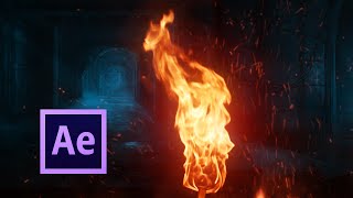 Realistic FIRE Simulation  After Effects TUTORIAL [upl. by Hafinah]