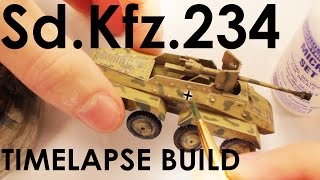 Building Airfix SdKfz234  Model Tank [upl. by Amek]