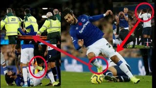 Andre Gomes injury Vs Totenham Hotspur [upl. by Kohcztiy]