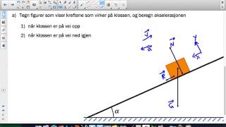 Bevegelse amp krefter på skråplan [upl. by Amaryllis599]
