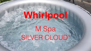 Whirlpool M Spa Silver Cloud aufblasbarer Pool Außenpool Outdoor Gartenpool Miweba MSpa [upl. by Allyn]