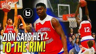 Zion Williamson Goes OFF THE BACKBOARD in Rivalry Game [upl. by Jenks]