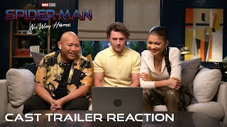 SPIDERMAN NO WAY HOME  Cast Trailer Reaction [upl. by Garwood]