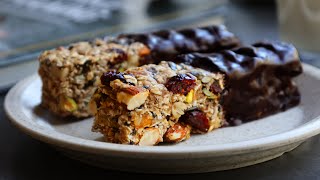 Easy NoBake Granola Bars  Energy Bars [upl. by Joshua33]