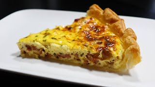 Quiche lorraine inratable rapide et facile  Quick and easy foolproof quiche lorraine [upl. by Yluj]