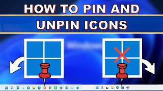 How to Pin and Unpin Icons on Taskbar Windows 10 [upl. by Moreno]