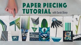 Paper Piecing Tutorial [upl. by Nauqyt]