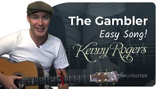 How to play The Gambler by Kenny Rogers on guitar [upl. by Mossolb]