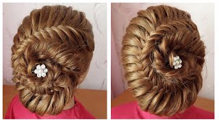 Most Beautiful Bridal Hairstyle Tutorial 🔹 Prom Hairstyle 🔹 Tuto coiffure soiree  mariage [upl. by Dryfoos]