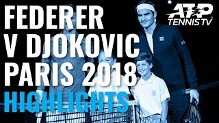 Extended Highlights Roger Federer v Novak Djokovic Paris 2018 SemiFinal [upl. by Bbor485]