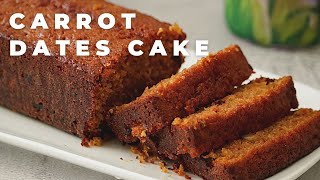 Moist Carrot amp Dates Cake  Cake Recipes [upl. by Anneehs588]