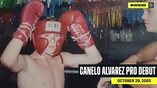 FULL FIGHT  Canelo Alvarezs ProDebut DAZN REWIND [upl. by Enieledam573]