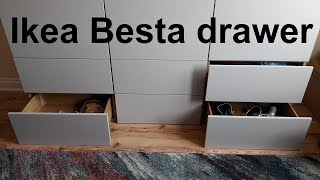 Ikea Besta drawer assembly amp installation [upl. by Lough]