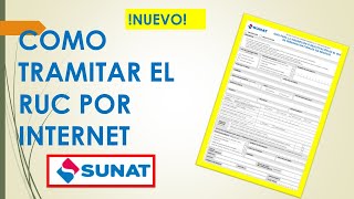 ¿Cómo tramitar el RUC por Internet Sunat 2020 [upl. by Eirroc729]