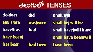 How to learn tenses in telugu  Tenses in telugu  learn english through telugu  vashista360 [upl. by Nwahsem]