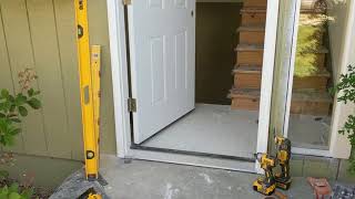 Jeld Wen Front Door Installation  Really crappy products and craftsmanship PART 1 [upl. by Suiratnod509]