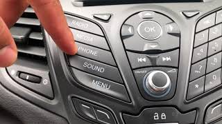 FORD FIESTA  Radio controls as well as how to access the clock [upl. by Bodi]