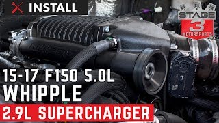 20152016 Ford F150 50L Whipple 29L Supercharger Kit Install [upl. by Evslin]