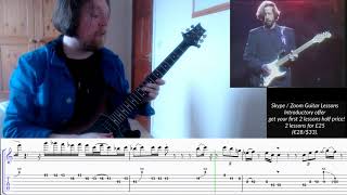 Eric Clapton  Worried Life Blues Live Guitar Solo Tab TranscriptionLesson [upl. by Ekim]