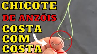 PASSO A PASSO COMO FAZER CHICOTE FISGADOR COM 2 ANZÓIS COSTA COM COSTA PARA A PESCA DE TILÁPIA [upl. by Ahsemik]