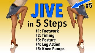 BEST Jive Lesson EVER  5 STEPS to get it down  Dance Insanity [upl. by Ayrad]