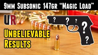 9mm 147gr Subsonic quotMagic Loadquot Hard to Believe [upl. by Artemisia842]