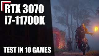 Intel Core i711700K  RTX 3070 — Test in 10 Games 1080p 1440p 4K [upl. by Ultima]