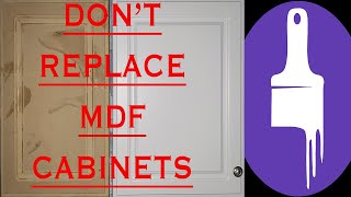 How To Delaminatedefoil MDF Cabinets [upl. by Constantin]