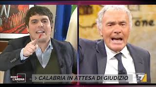 Massimo Giletti furioso contro Marco Polimeni quotMi sono rotto le palle pulitevi la bocca prima [upl. by Linneman]