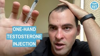 One Handed Testosterone Gluteal Injection [upl. by Decato]