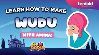 How to make Wudu Ablution with Amina  My First Prayer for kids [upl. by Ciryl264]