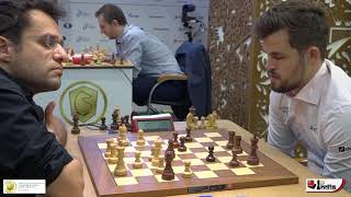 A queen blunder by a 2784 GM  Levon Aronian vs Magnus Carlsen [upl. by Ramuk23]