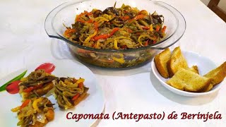 CAPONATA ANTEPASTO DE BERINJELA RECEITA SEM FORNO NÃO FAÇA ANTES DE VER ESSE VÍDEO [upl. by Limaa]