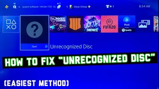 How To Fix “Unrecognized Disc” On PS4 EASIEST METHOD TAKES 10 SECONDS [upl. by Ettelloc524]