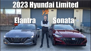 2023 Hyundai Sonata LIMITED vs Elantra LIMITED HEV [upl. by Singer]