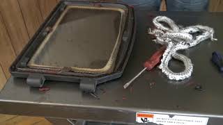 How to Replace Stove Door Rope Gasket [upl. by Dagny959]