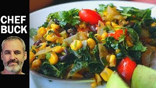 Best Kale Recipe  Mexican Kale [upl. by Willett]